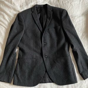 Tiger of Sweden gray two button wool sport coat